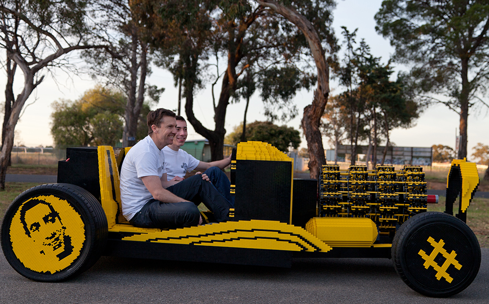 Car made out of sales lego