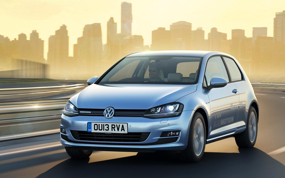 uk's most fuel efficient cars: VW Golf Bluemotion