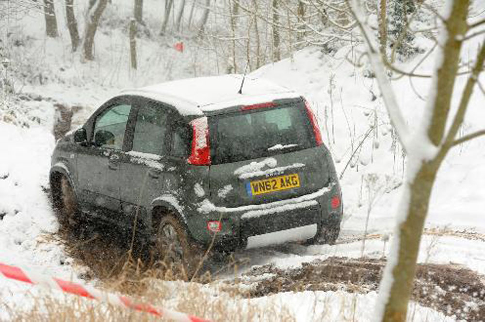 Fiat Panda 4x4 in snow