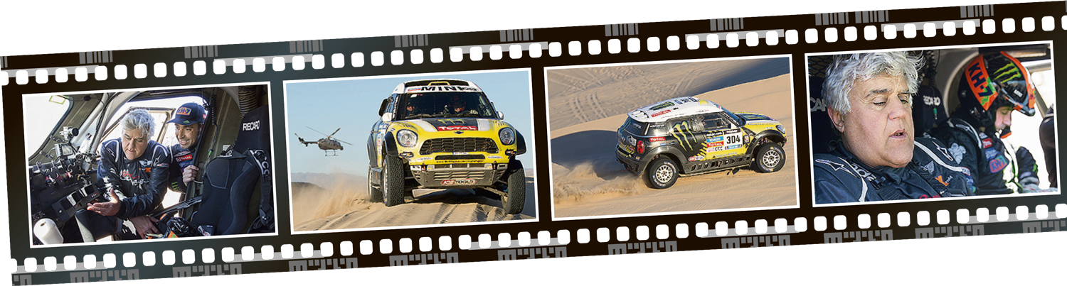 Jay leno drives the mini dakar rally