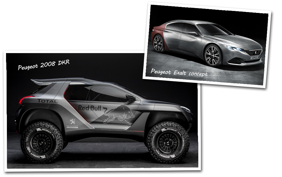 Peugeot at the 2014 Beijing motor show - exalt, 2008 dkr