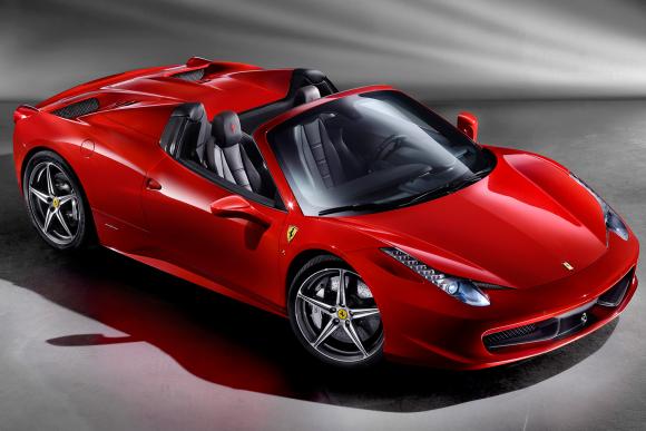 top eight convertible cars buying guide - ferrari 458 spider