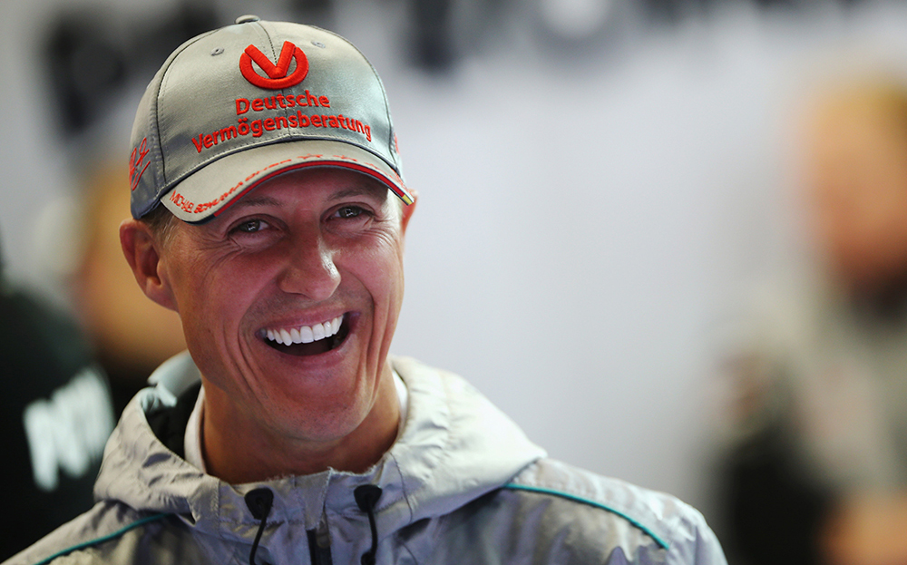 michael schumacher showing moments of consciouness