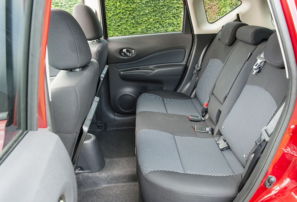 Nissan Note back seats 2014