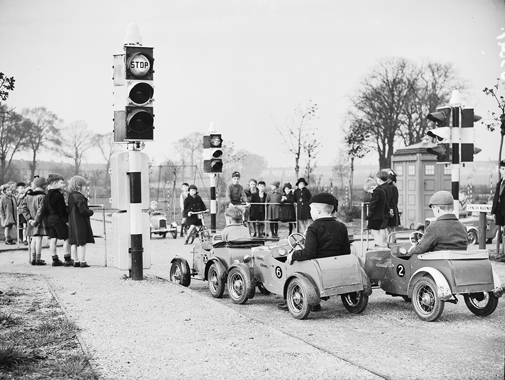 Children's traffic playground, 1938.