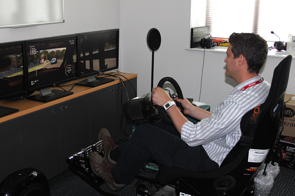 Grid Autosport simulator at Codemasters