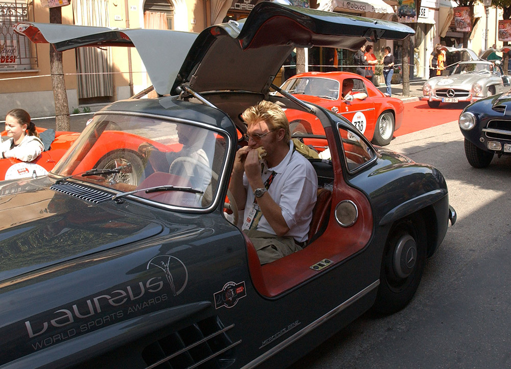 Boris Becker In Mille Mille Race In Italy