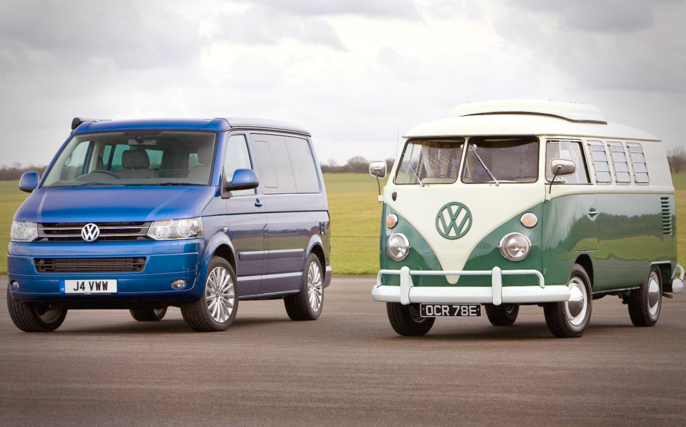 Old Vs New: Volkswagen T2 And California Camper Vans Go Head To Head