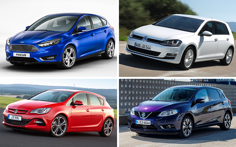 verwerken reputatie Omgekeerd New Ford Focus vs Golf, Astra and Pulsar