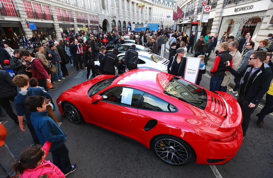 Supercars at the Regent Street motor show