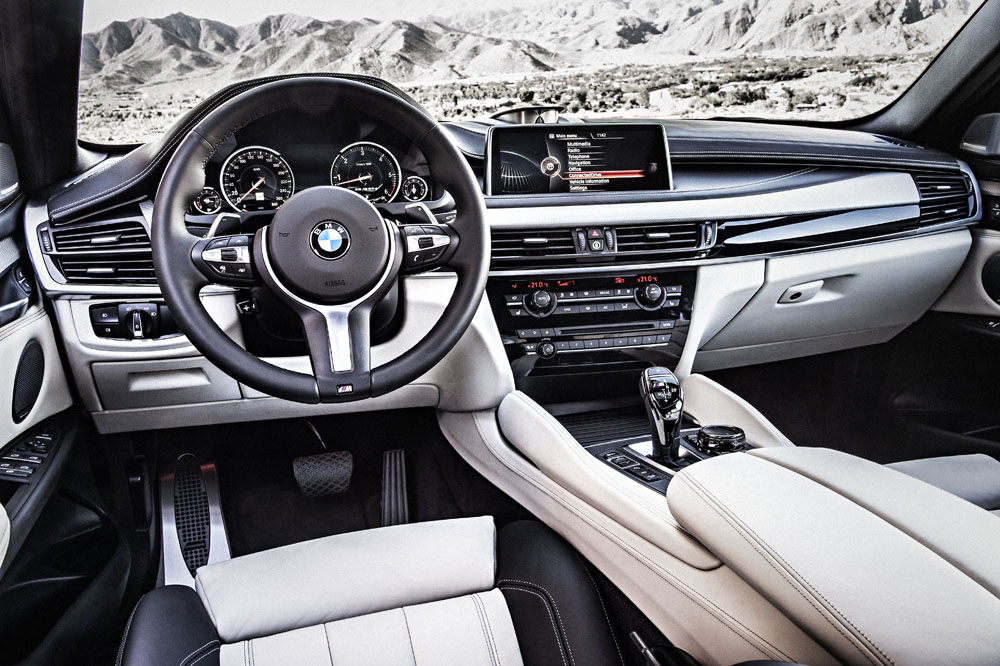 2015 BMW X6 M50d interior