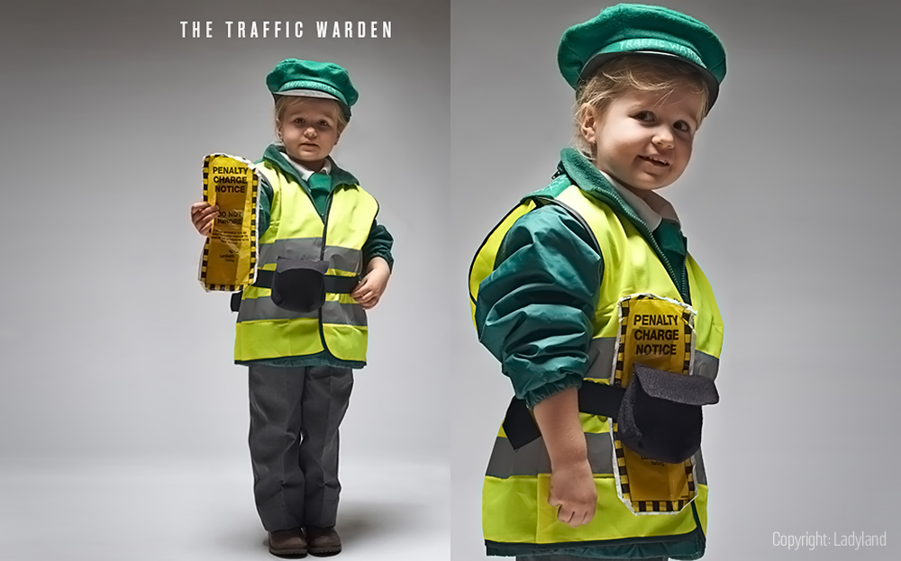 Ladyland traffic warden Halloween outfit