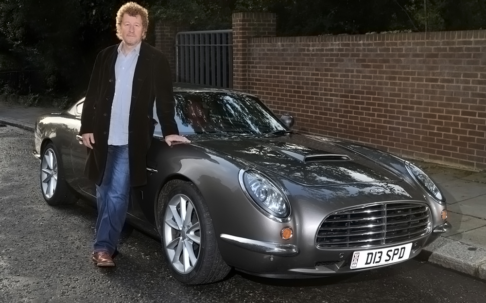 writer sebastian faulks with the david brown sportback gt car, sunday times review