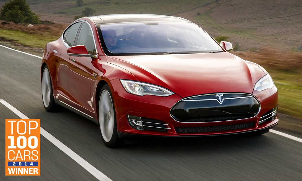 Tesla Model S winner electric cars category VW Up winner city cars - Sunday Times Top 100 Cars 2014