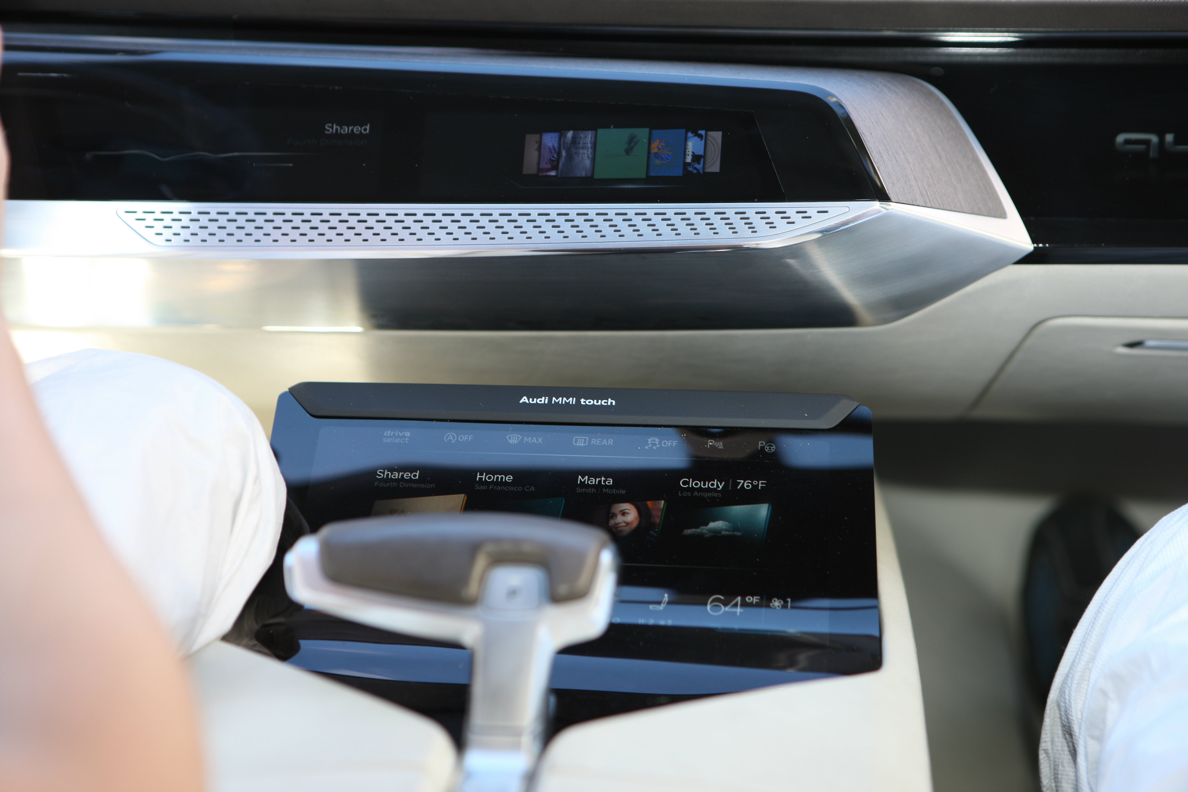 Audi Prologue touchscreen dashboard