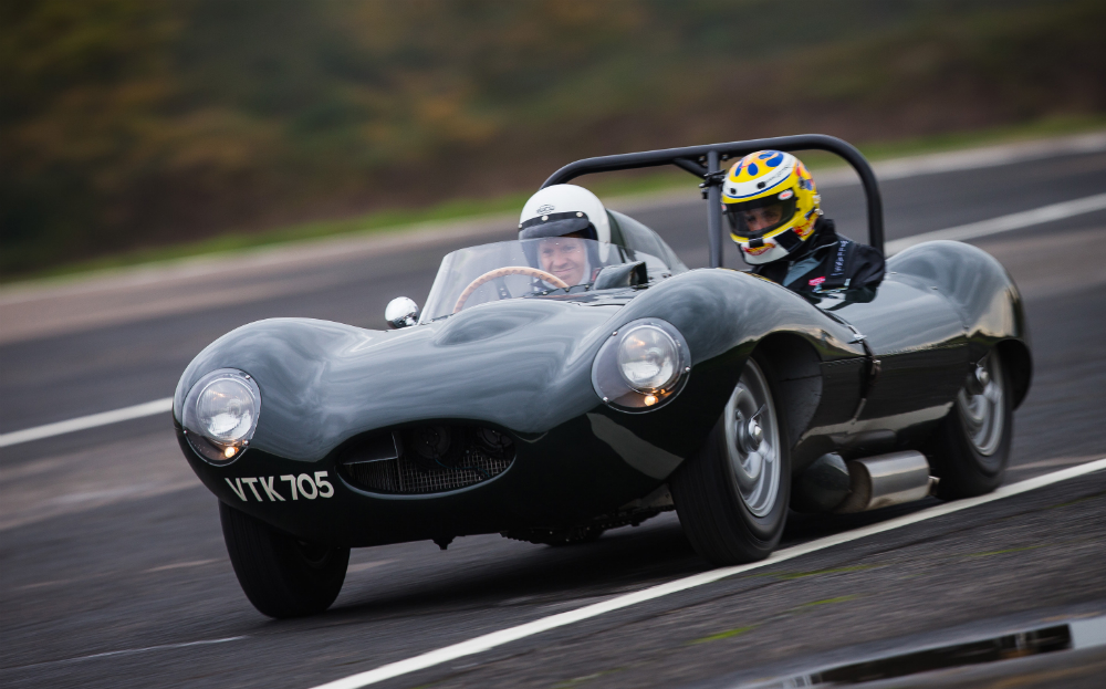 Jaguar D-type at Jaguar Heritage Driving Experience day