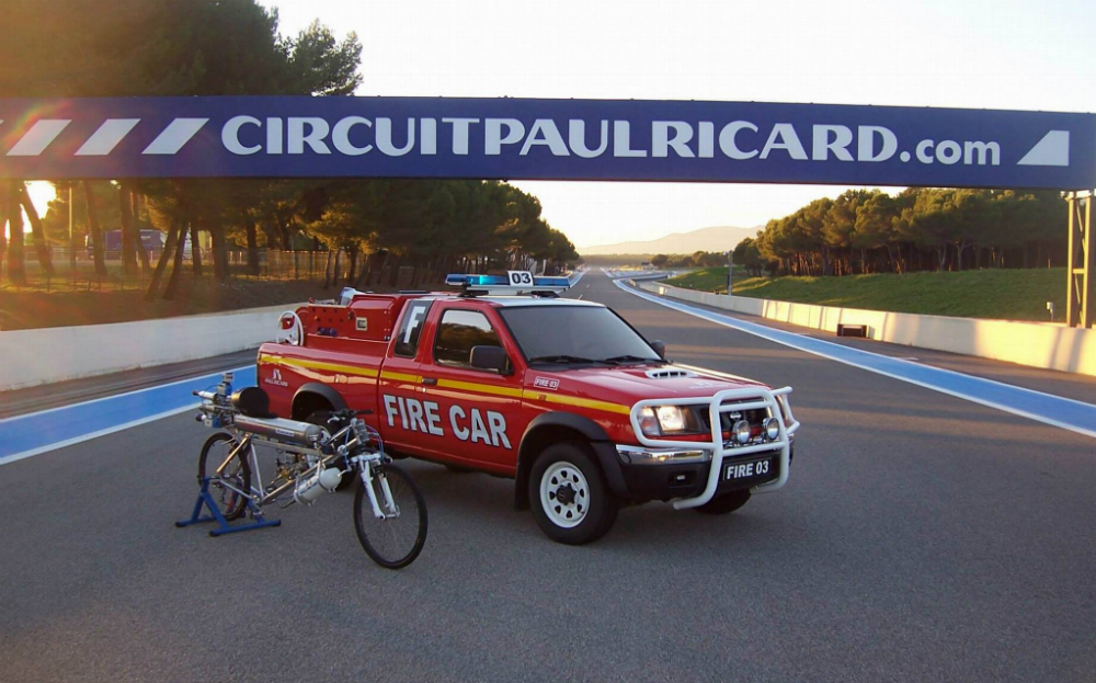 Rocket-bike does 207mph at Paul Ricard