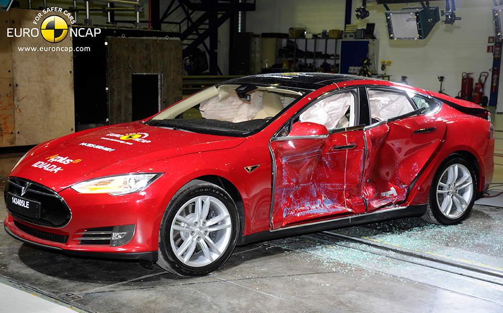 Tesla Model S receives five stars in Euro NCPA crash test