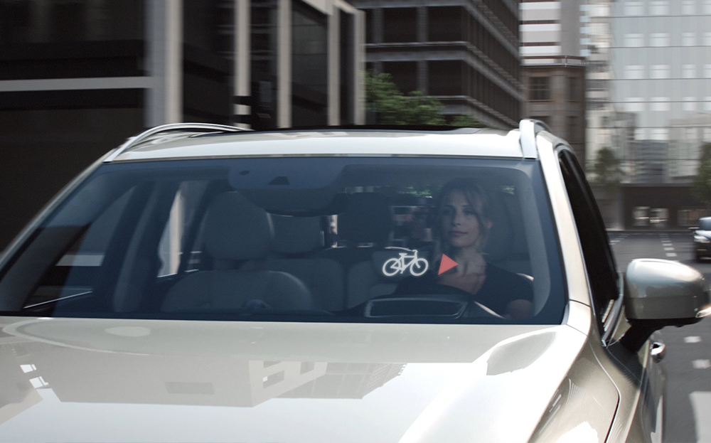 Volvo cyclist detection system