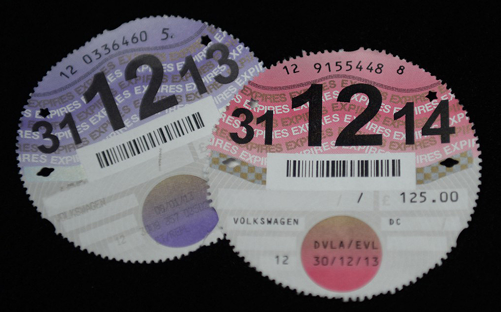 Paper tax discs