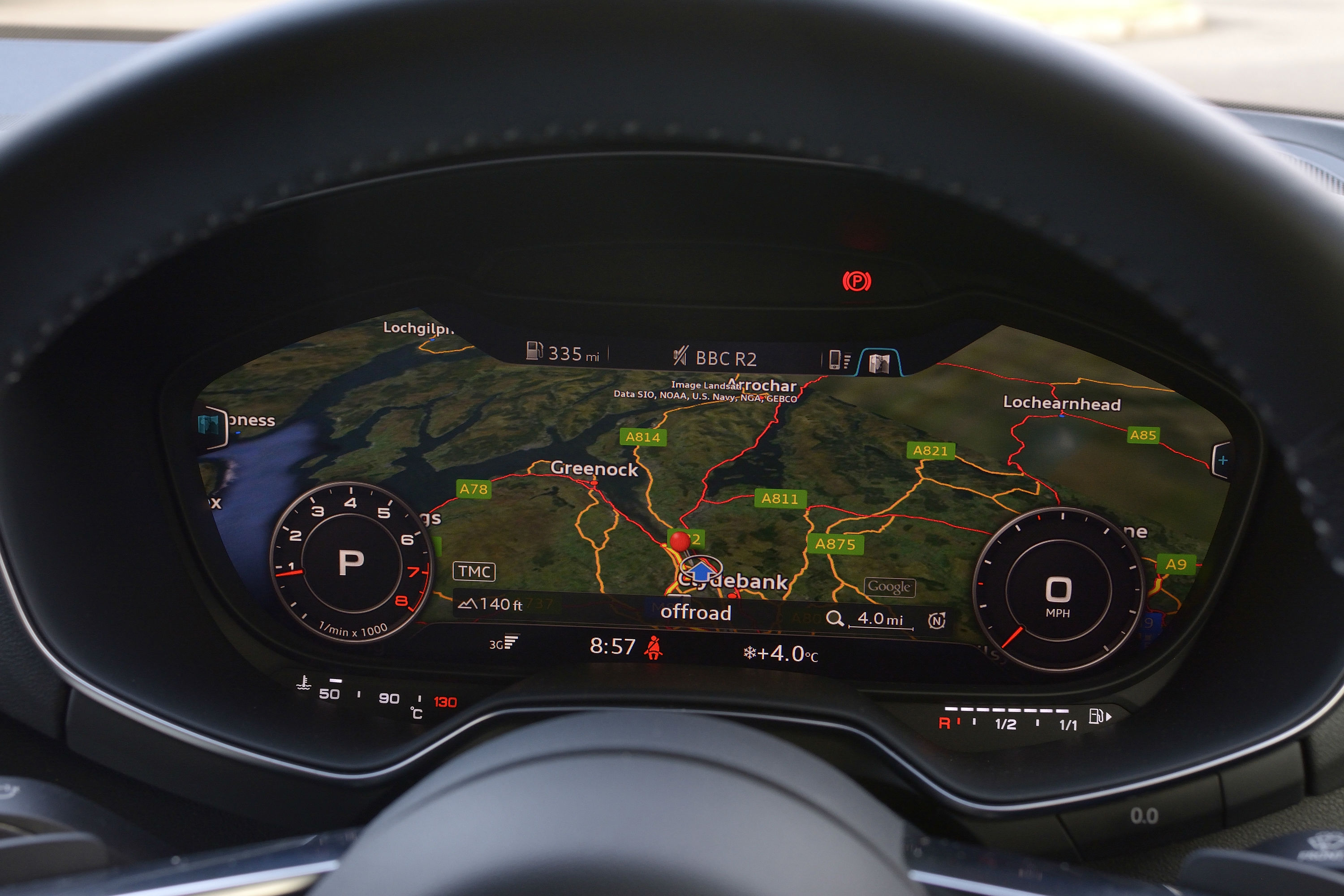 Audi TT digital display