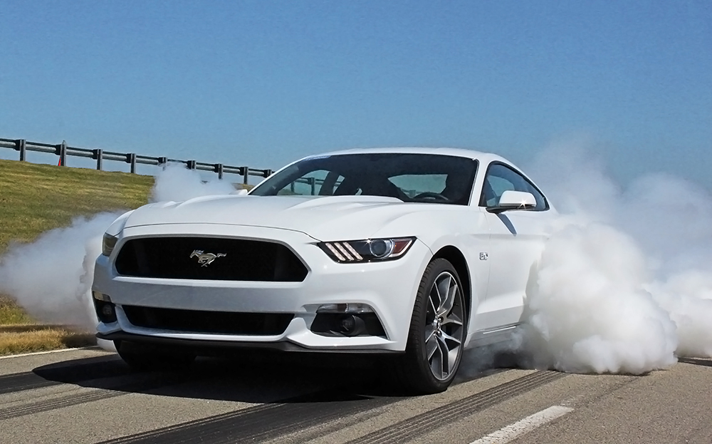 2015 Mustang GT burnout