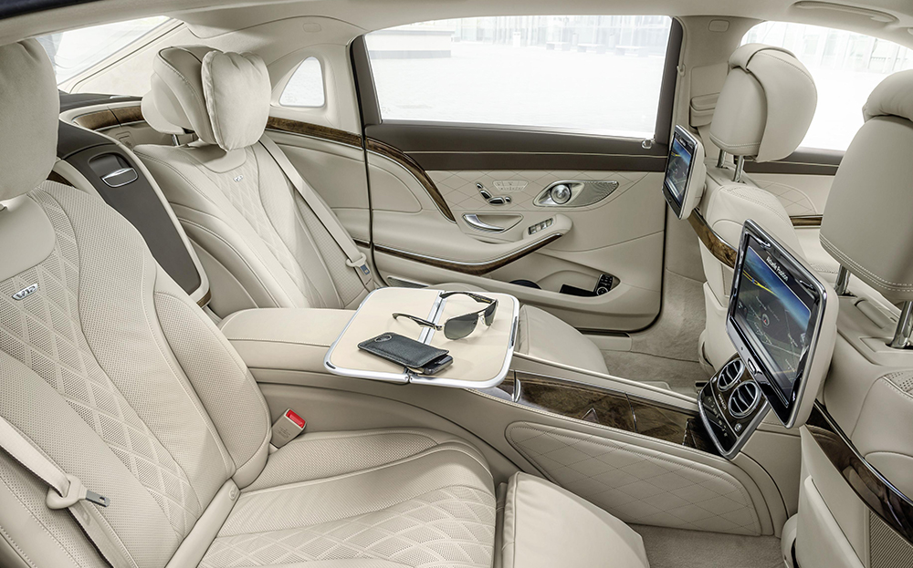 2015 Mercedes-Maybach S 600 rear seats - The Sunday Times Driving