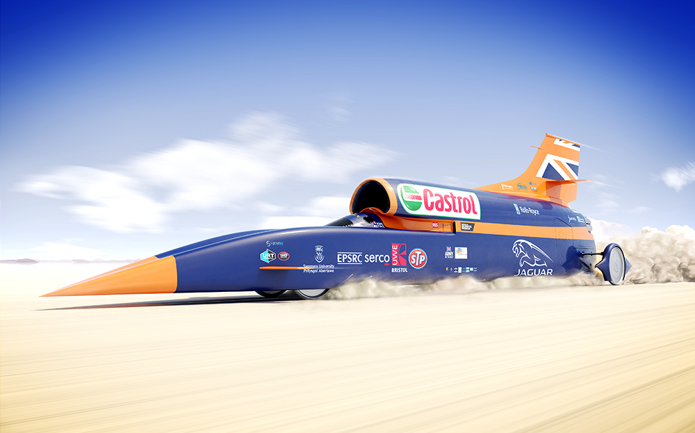 Bloodhound SSC record attempt rendering