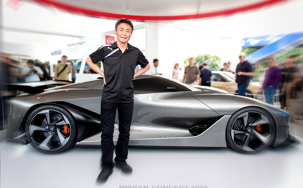 Interview with Kazunori Yamauchi, creator of Gran Turismo racing video game for Playstation, about Vision Gran Turismo