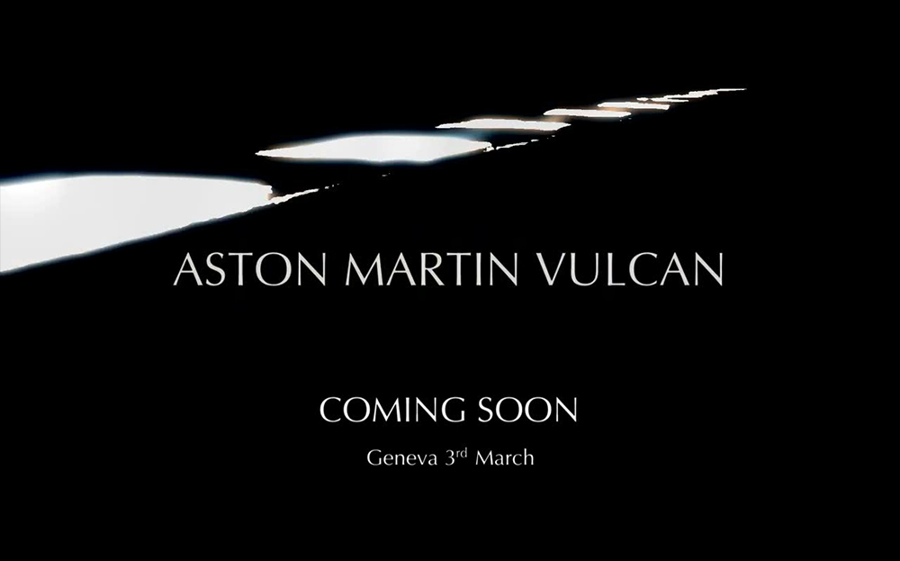 Aston AMrtin Vulcan tesaer trailer