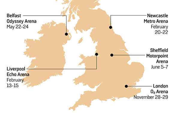 Top Gear map