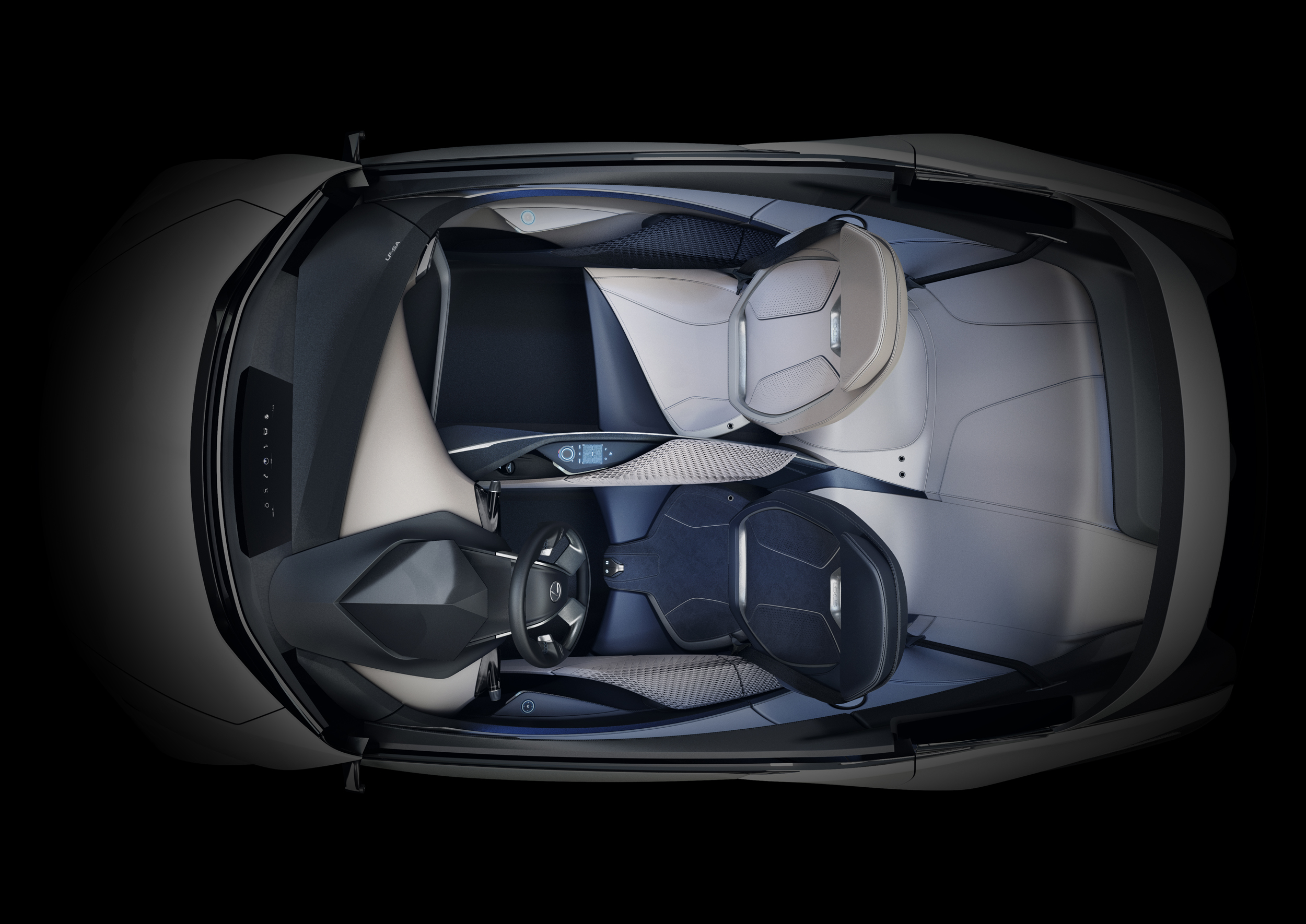 Lexus LF-SA concept interior 2015 geneva motor show