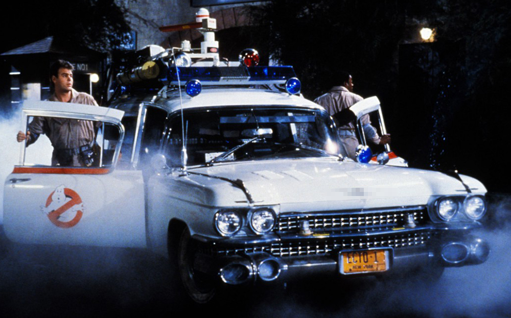What make and model of car was the original Ecto-1 Ectomobile?