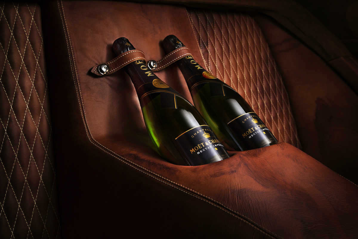 Fisker Thunderbolt's champagne bottle holders