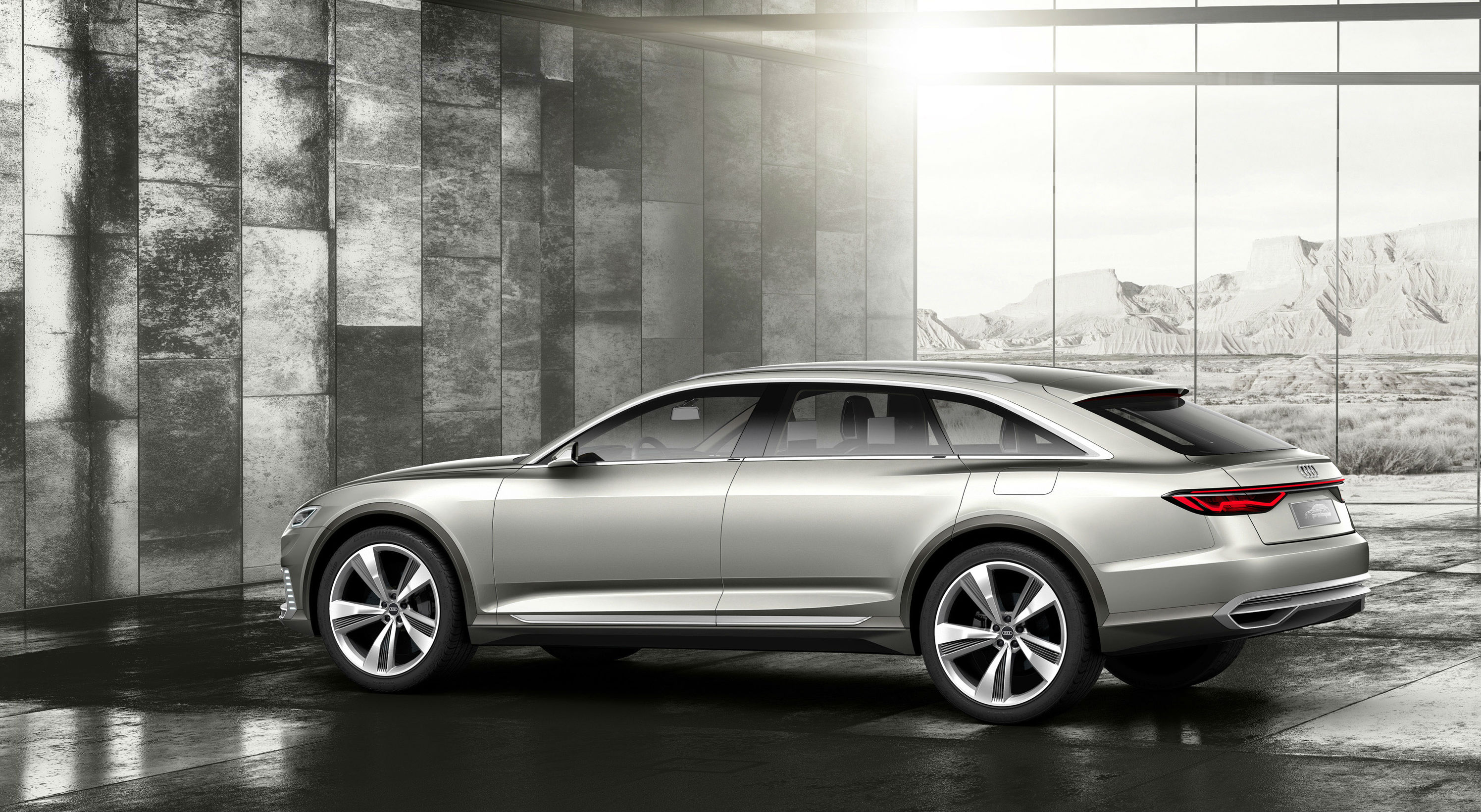 Audi Prologue allroad concept car rear view