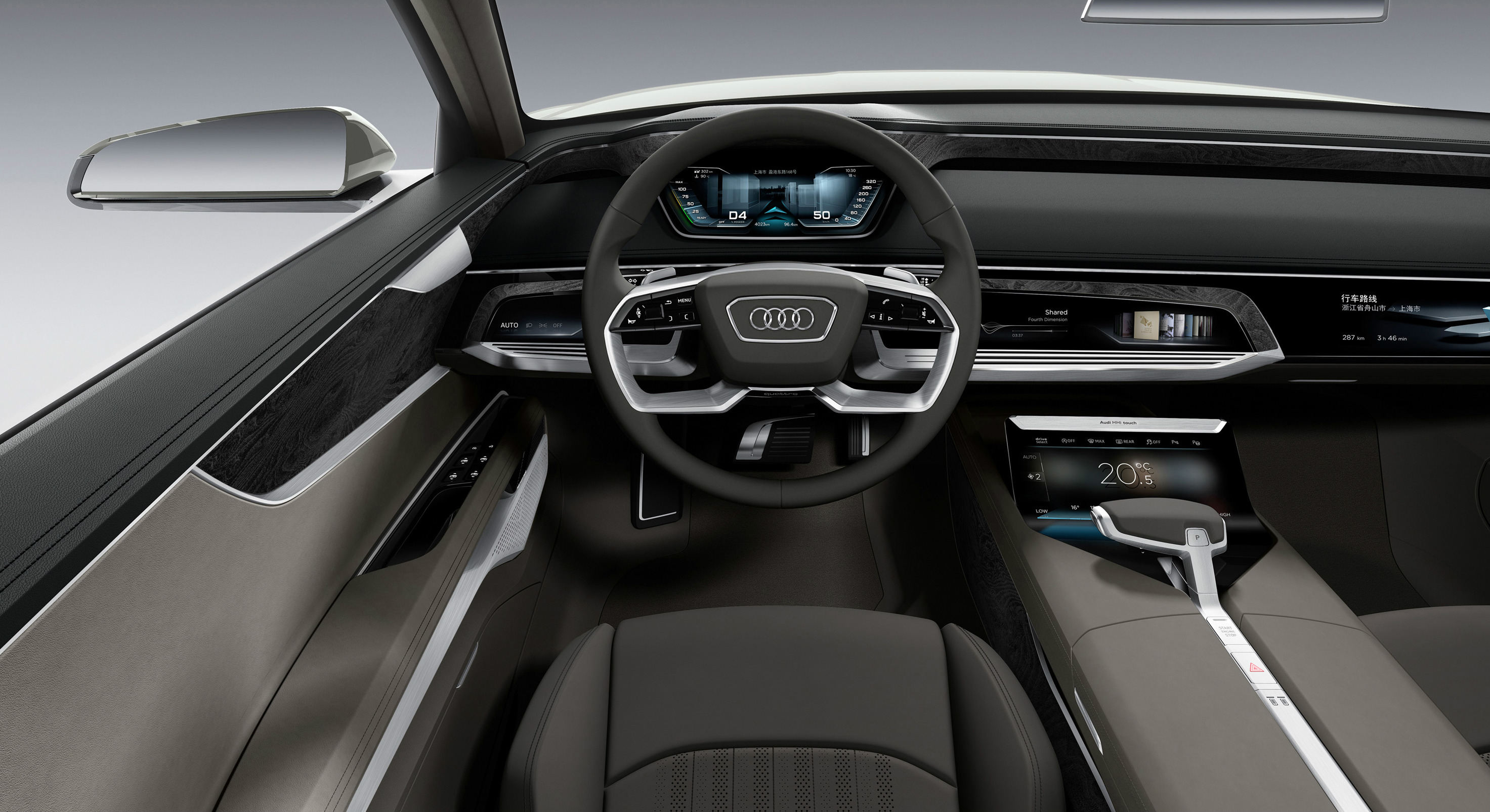 Audi Prologue allroad concept car interior