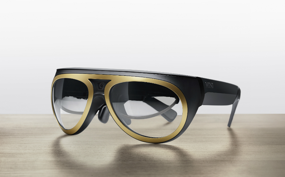 Mini augmented reality glasses