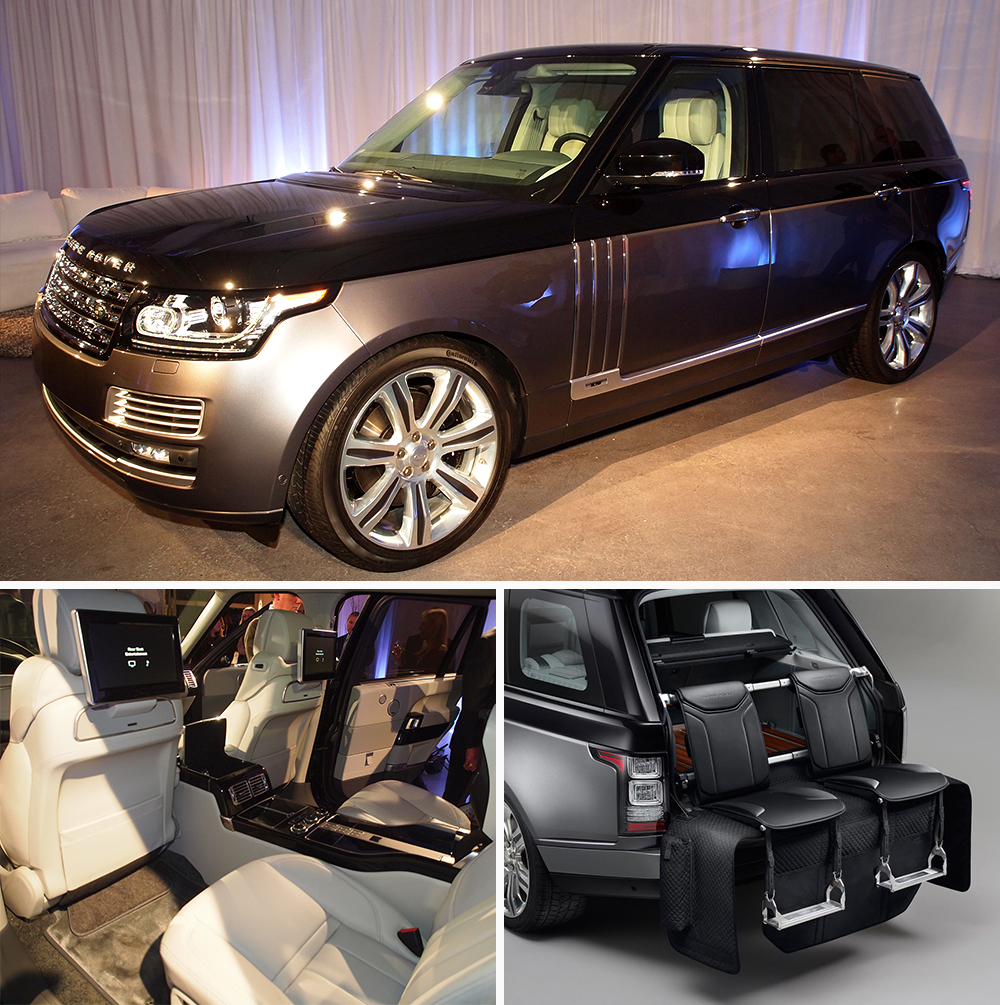 Range Rover SVAutobiography at the 2015 New York Auto Show event seating