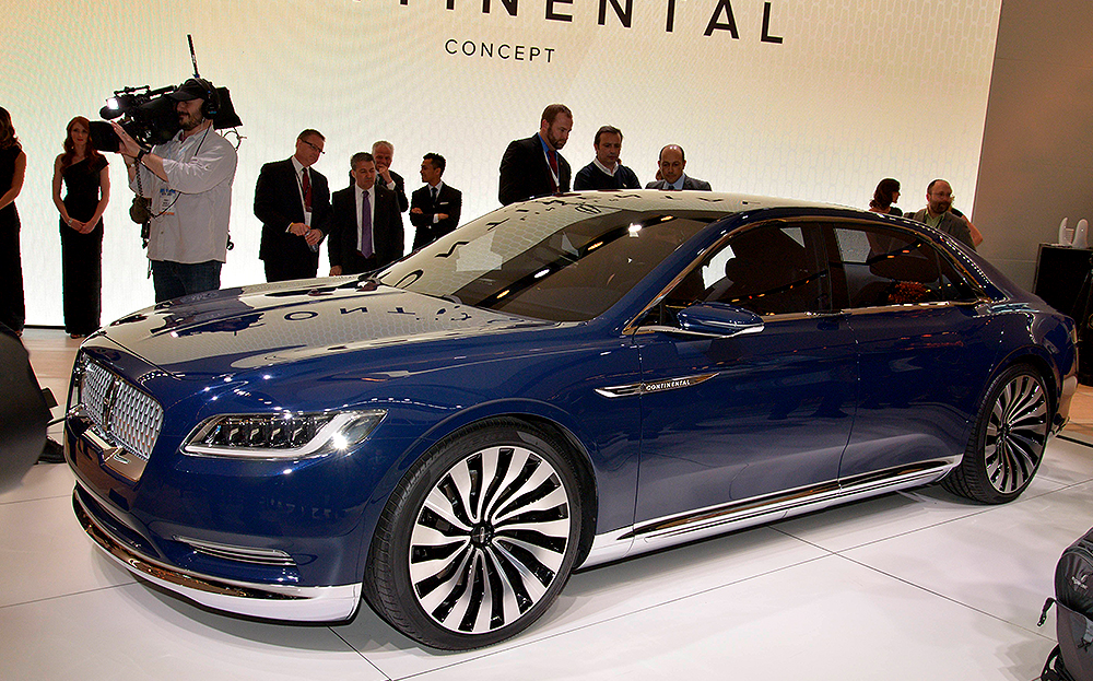 Lincoln Continental unveiled at 2015 New York auto show