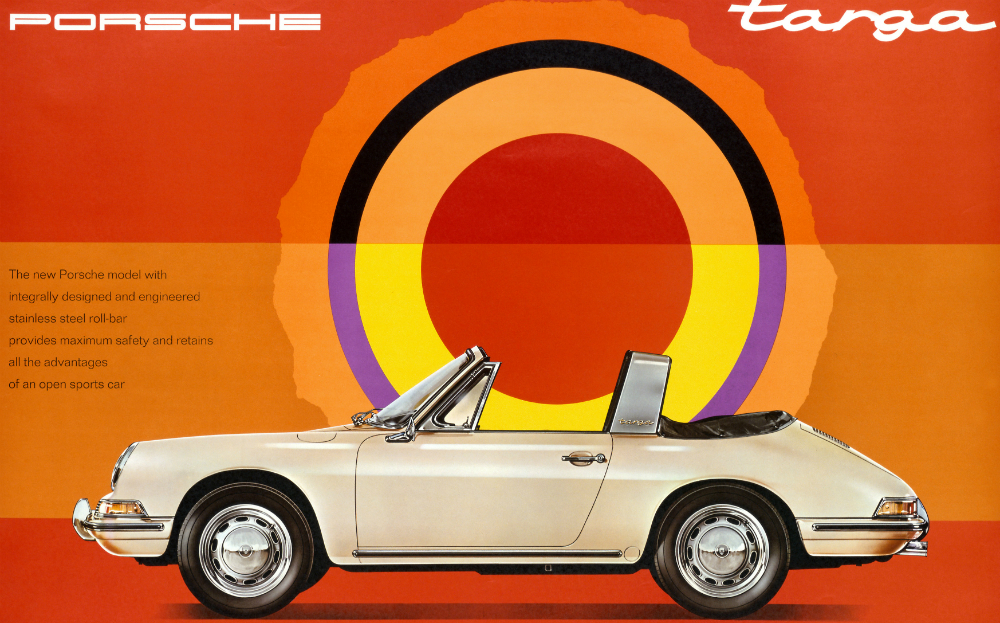 Original 1967 advert for the Porsche 911 Targa