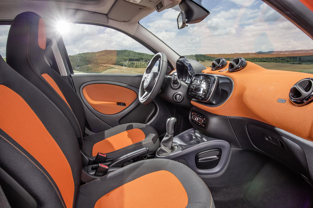 2015 Smart Forfour review interior