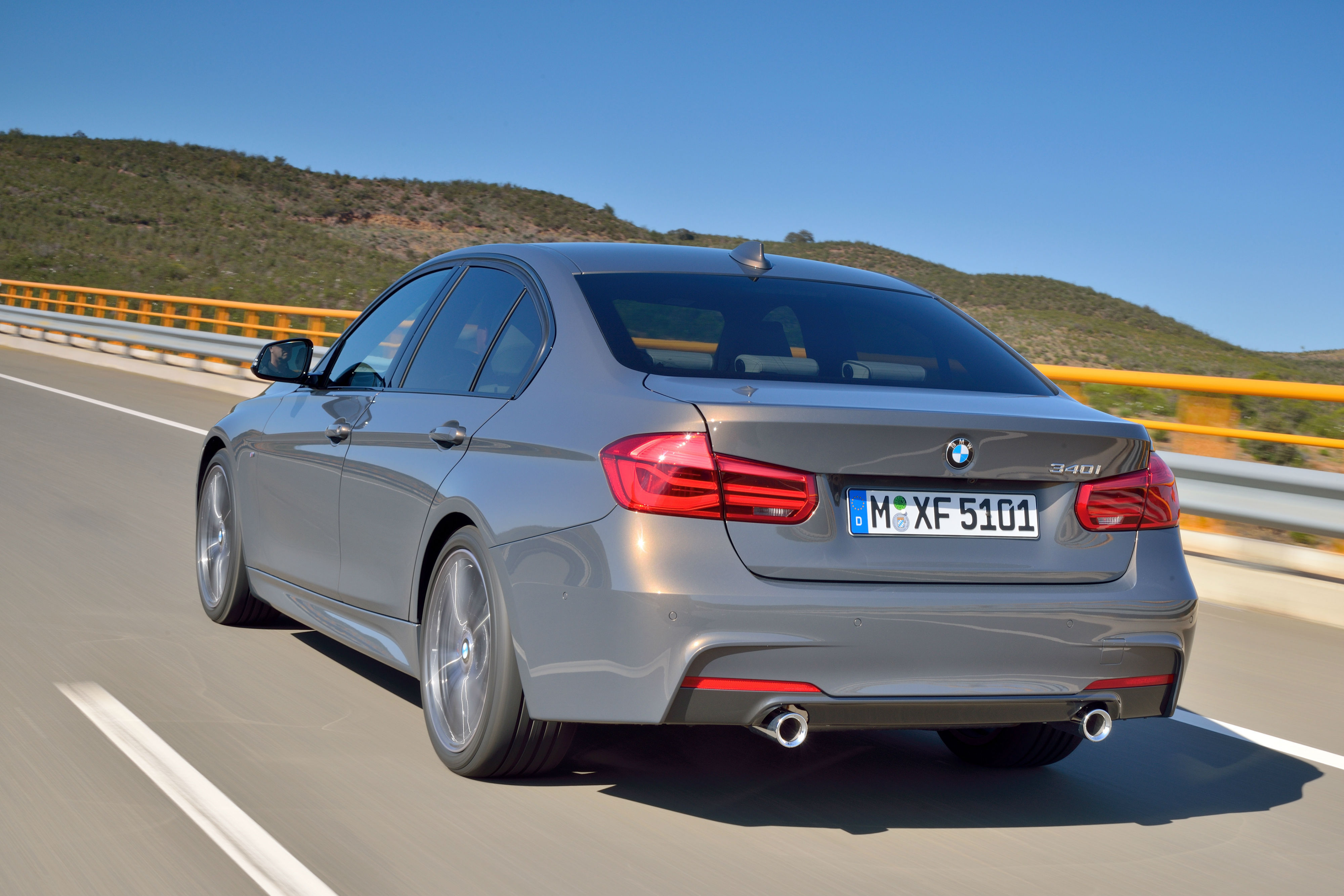 BMW 3-series saloon 2015 facelift rear view