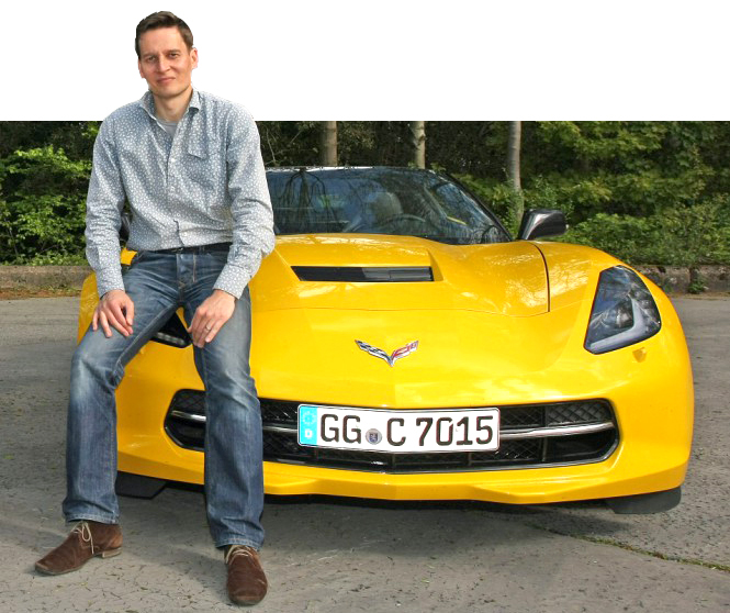 James Mills with the Chevrolet Corvette Stingray