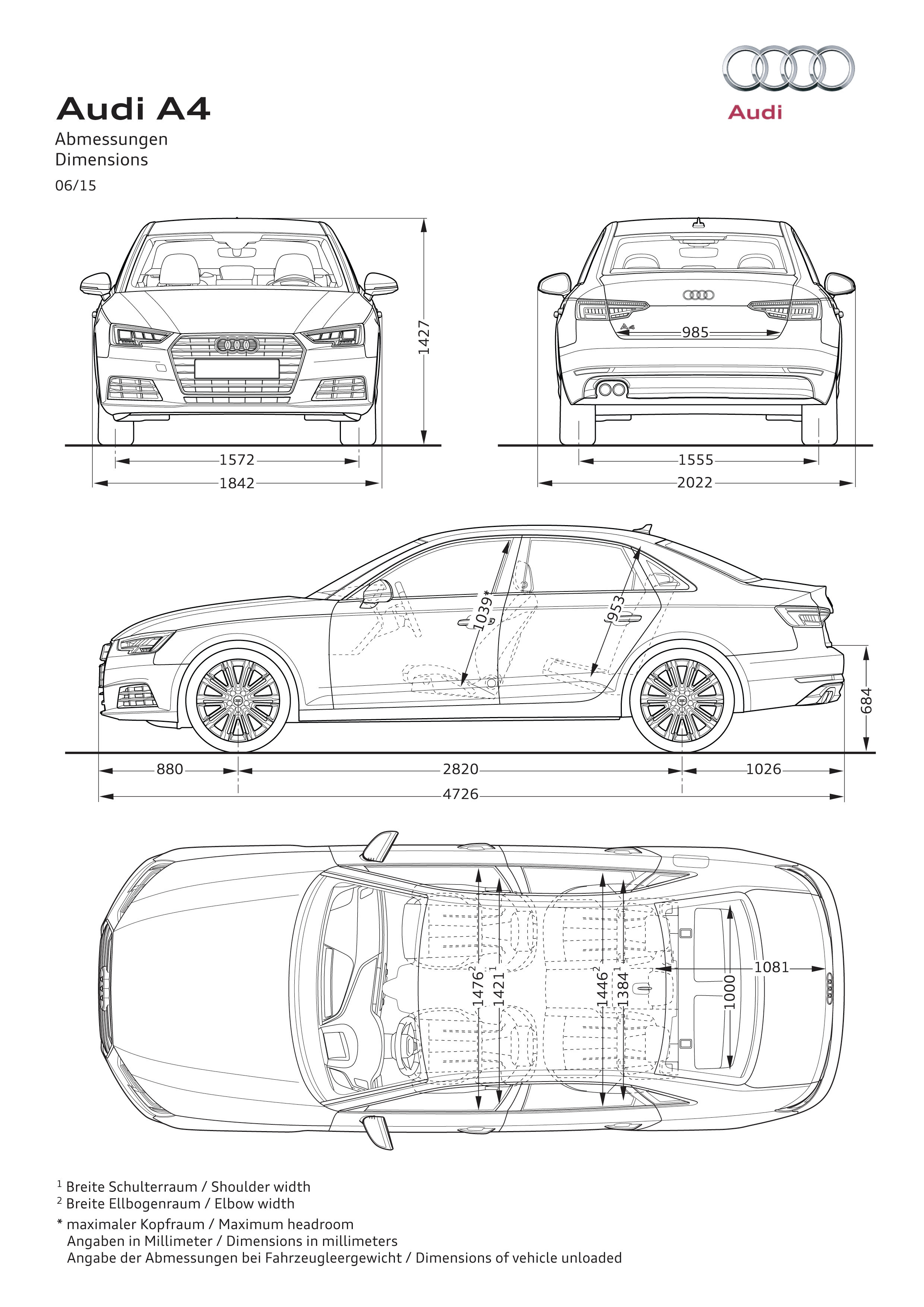 2015 Audi A4 specs