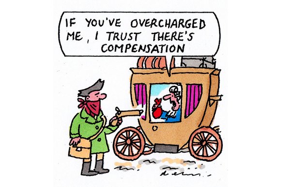 Car tax overcharging cartoon