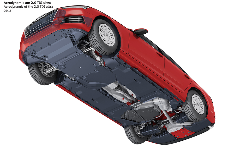 2015 Audi A4 ultra underbody aerodynamics