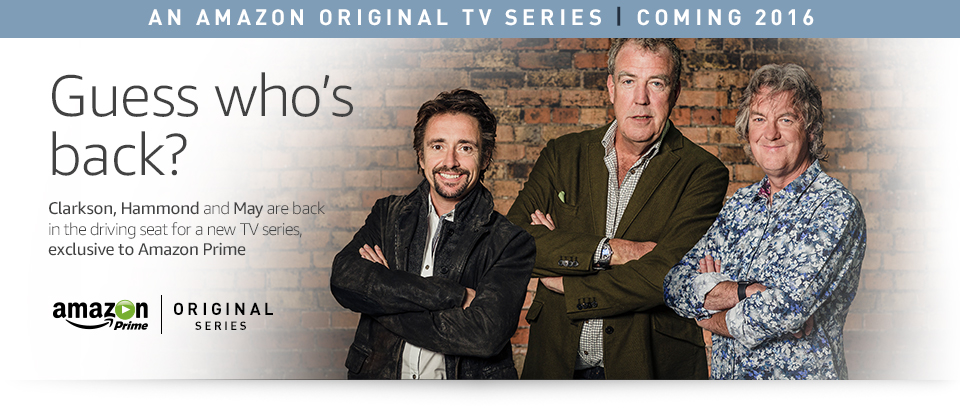 Jeremy Clarkson, Richard Hammond and James May confirm new car show for Amazon Prime