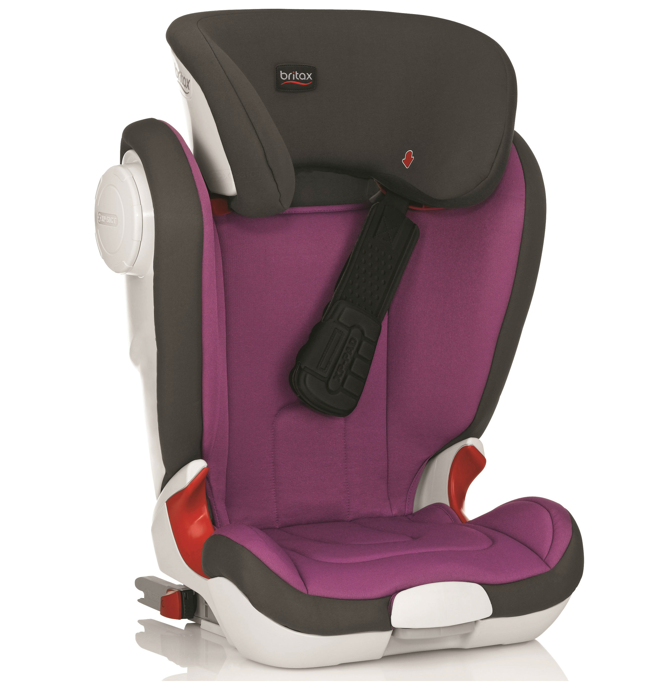 Britax claims that high-back booster child car seats are safer than basic cushion-type boosters
