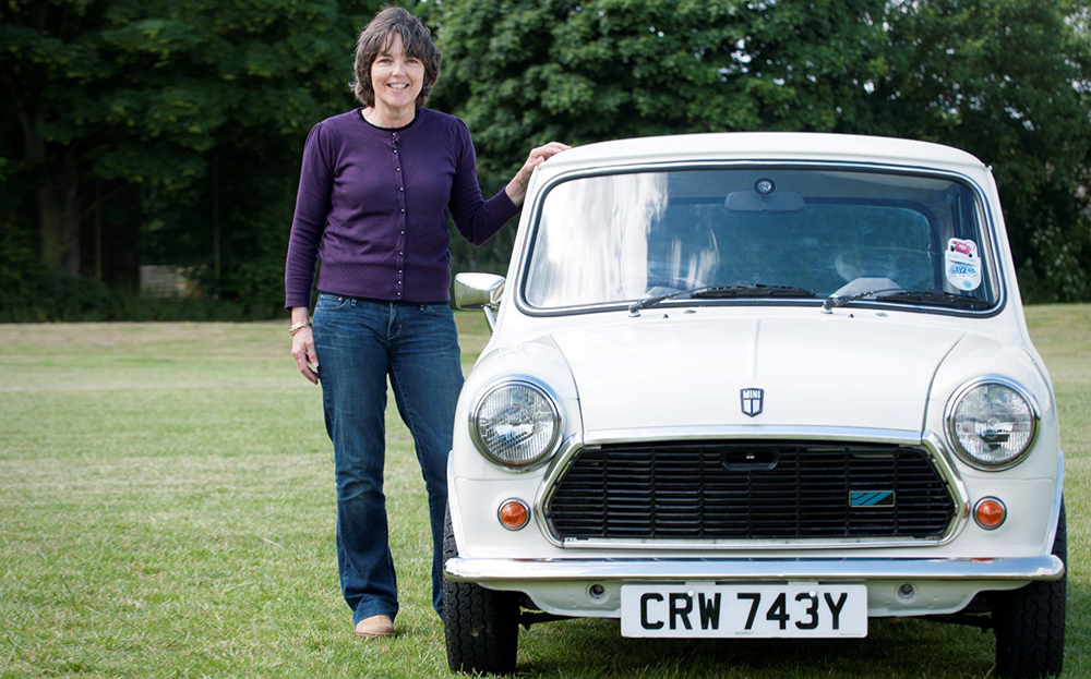 Me and my classic my classic motor - Louise Branch and her Austin Mini 1000