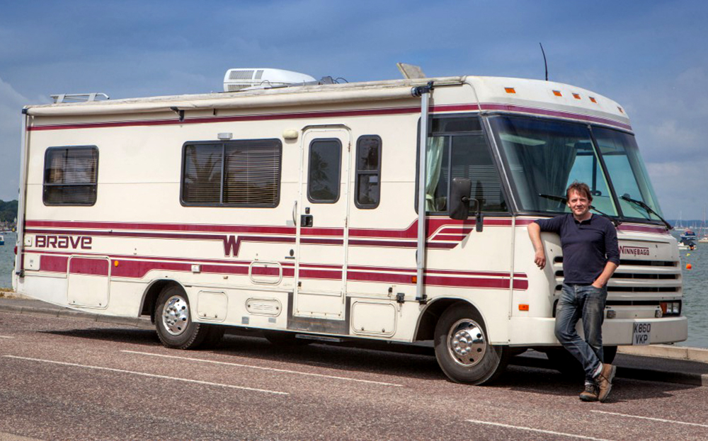 Tim Rayment and his Winnebago Brave 27RC motor home